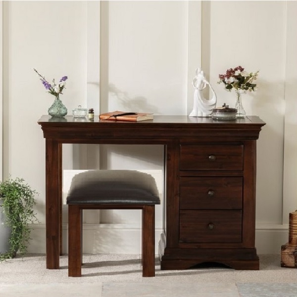 Bàn Làm Việc Và Ghế Đôn Victoria Oak